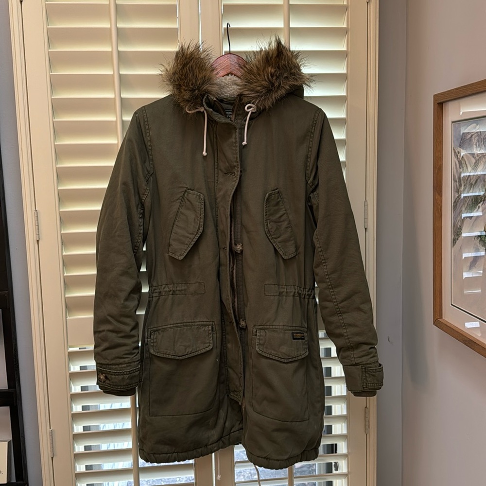 Abercrombie Winter Coat- Fleece, fur, Parka